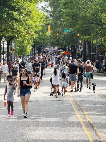 City Crowds Celebrated Streets Alive Kickoff in Midtown